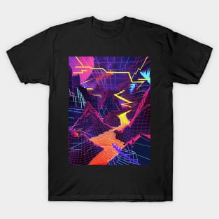 techno nature neon valley T-Shirt